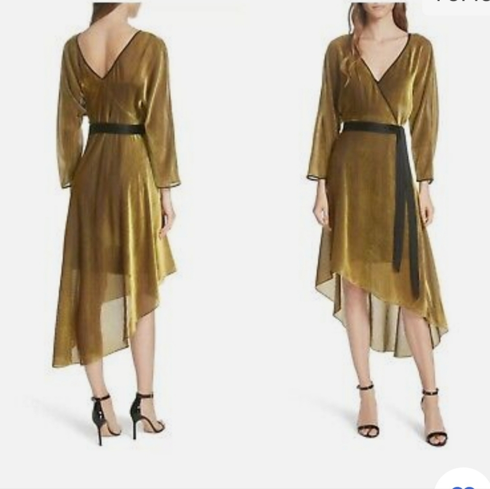 NEW NWT DVF Diane Von Furstenberg Eloise Wrap Dress Goldenrod S